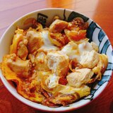 鶏胸肉で親子丼